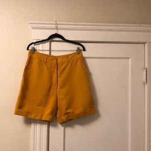 Acne Studios Yellow Bermuda Shorts